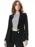 MACEY FITTED BLAZER - BLACK