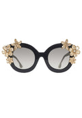 MADISON FLORAL SUNGLASSES - BLACK