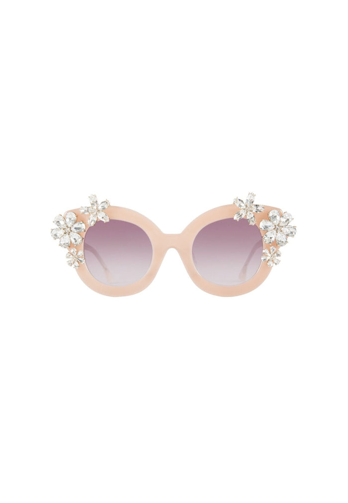 MADISON FLORAL SUNGLASSES - BLUSH