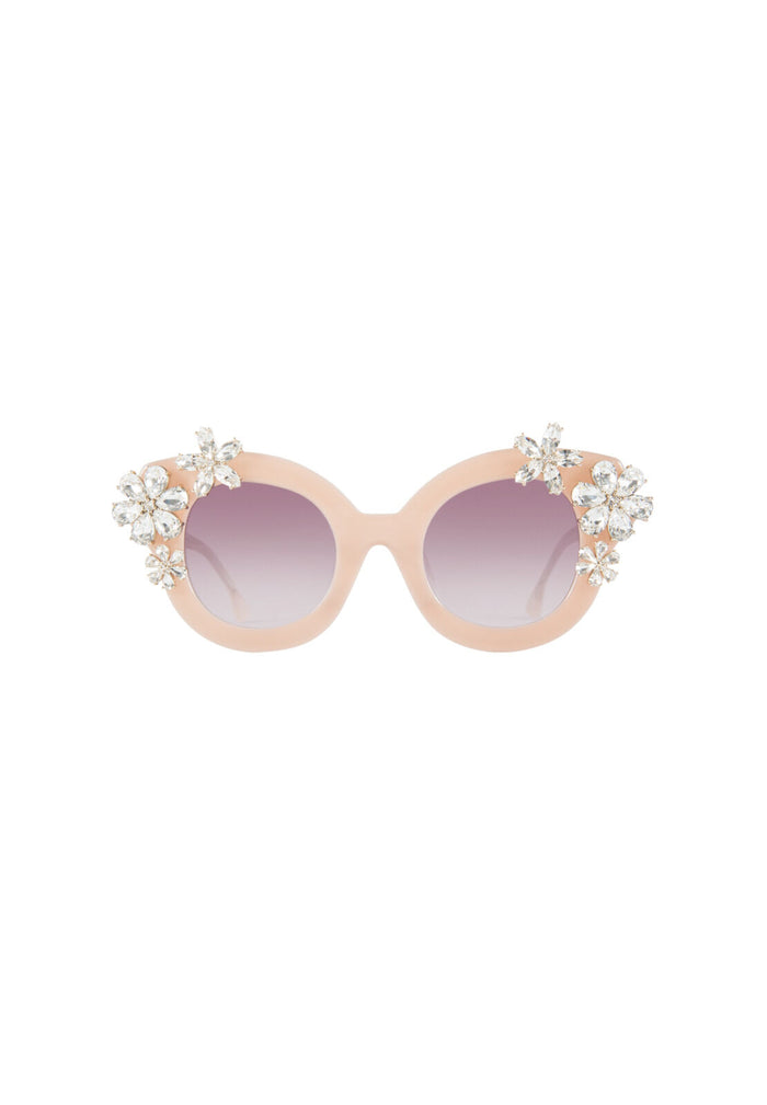 MADISON FLORAL SUNGLASSES - BLUSH
