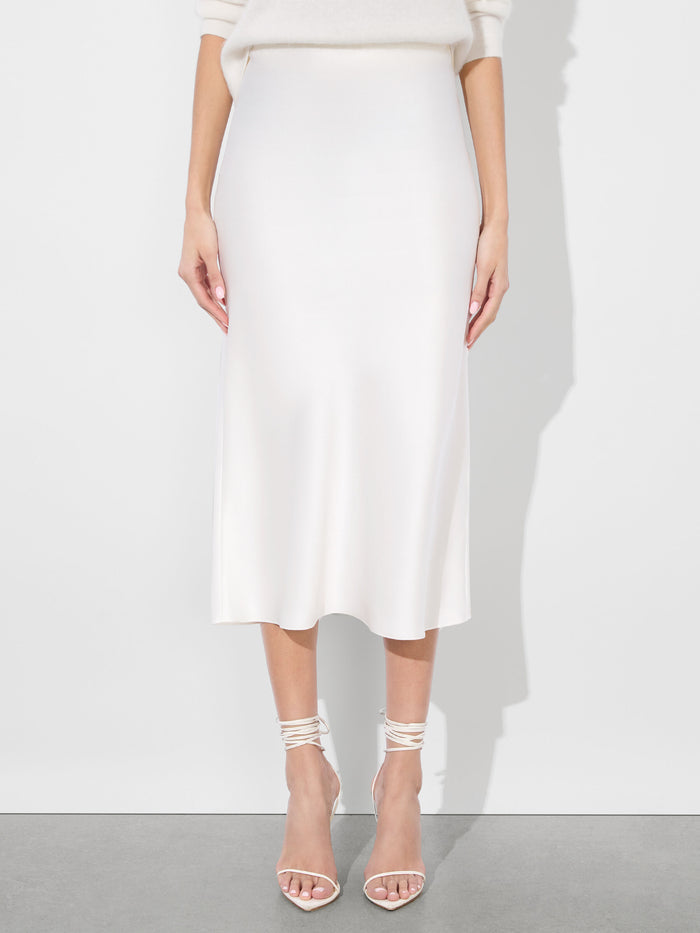 MAEVE SLIP SKIRT - OFF WHITE