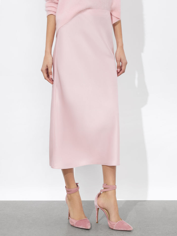 MAEVE SLIP SKIRT - SHELL PINK