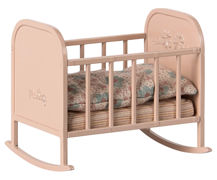 Maileg Cradle, My- Light Rose