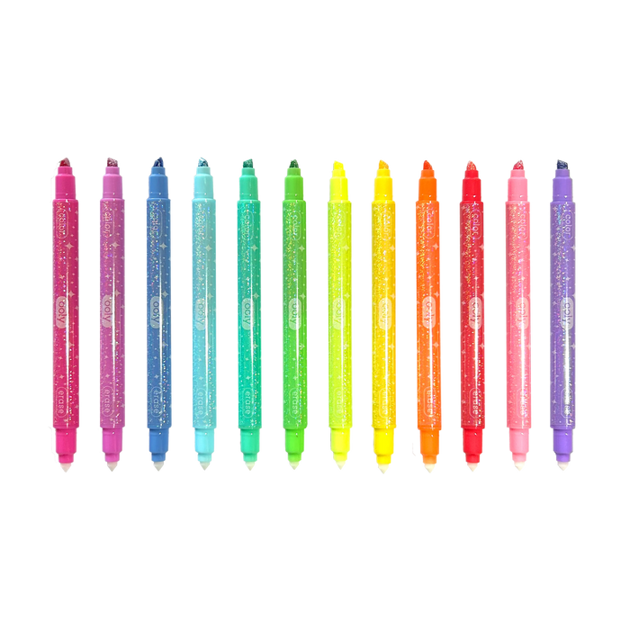 Make no Mistake!: Glittery Erasable Markers (Set of 12)