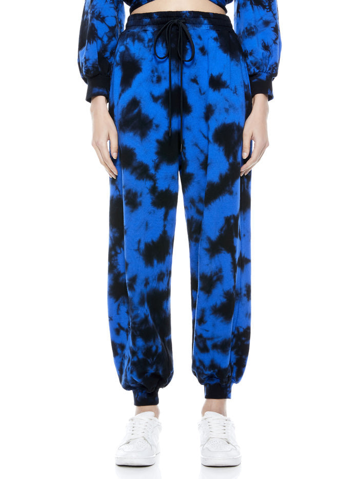 MALIBU TIE DYE JOGGER - NAVY/BLACK