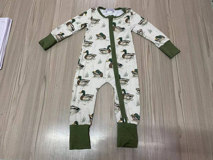 Mallard Duck Bamboo Long Sleeve Romper
