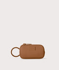 Mara Keychain in a saturated, warm medium-brown with burnt orange undertones.