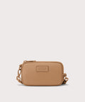 Dagne Dover Mara Phone Sling in brown camel.