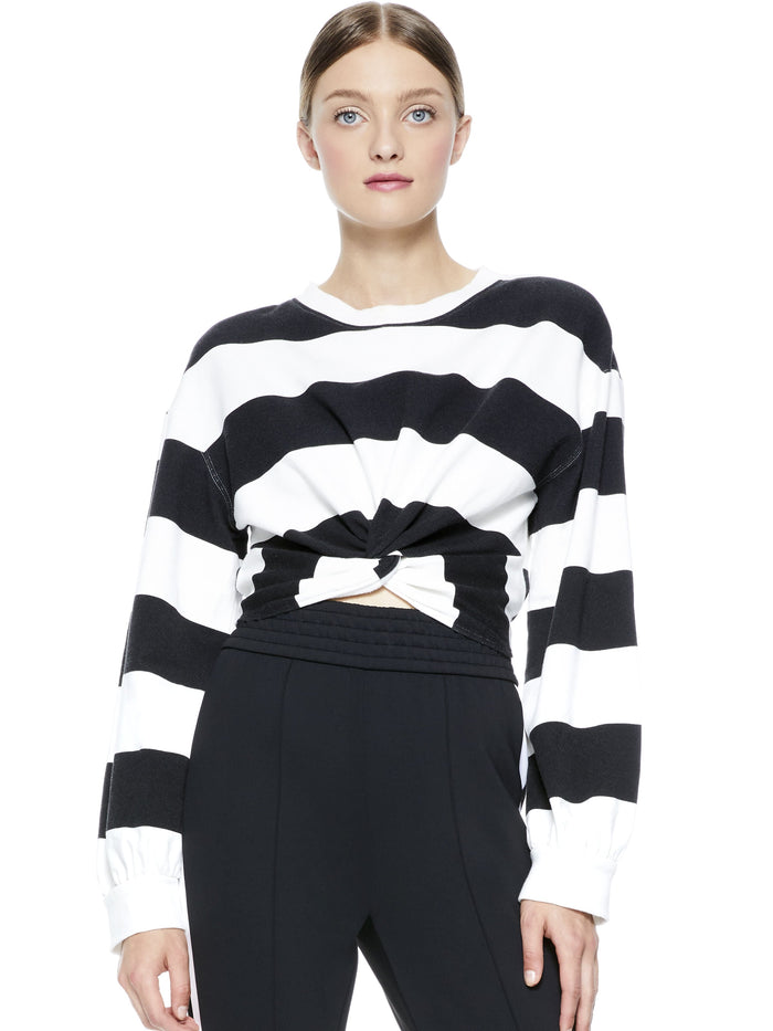 MARCELLE TIE DYE TOP - BOLD STRIPE