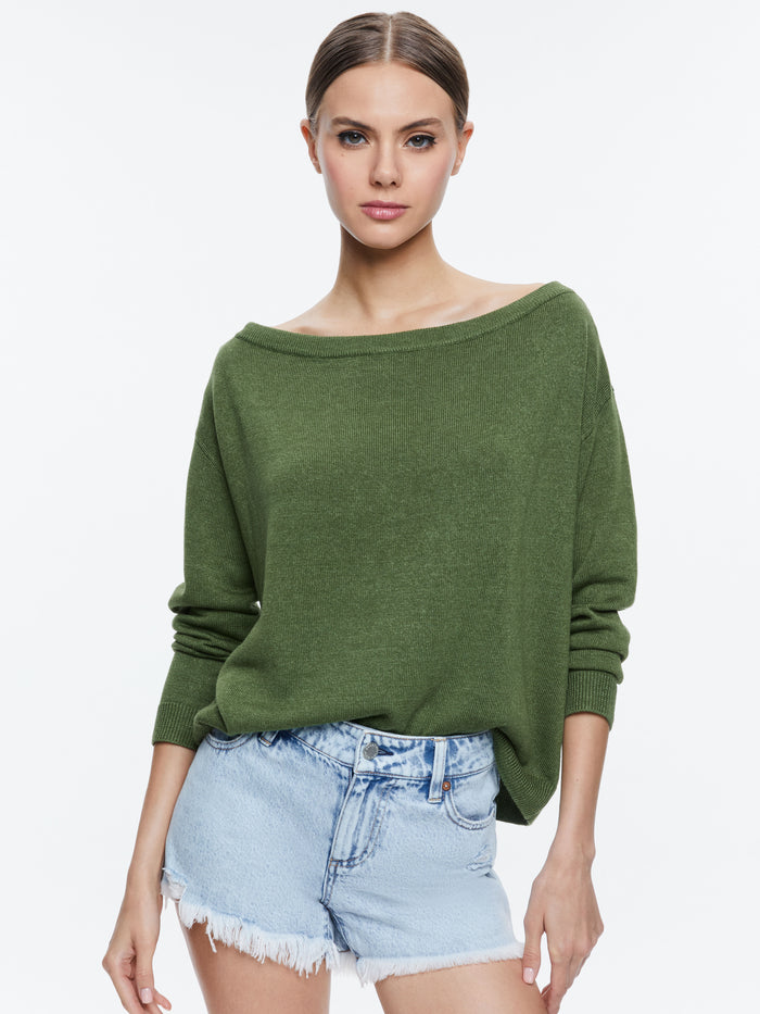 MARG SLOUCHY PULLOVER - AVOCADO