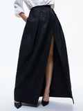 MARGARITE PLEATED BALLGOWN SKIRT - BLACK