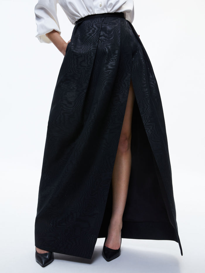 MARGARITE PLEATED BALLGOWN SKIRT - BLACK