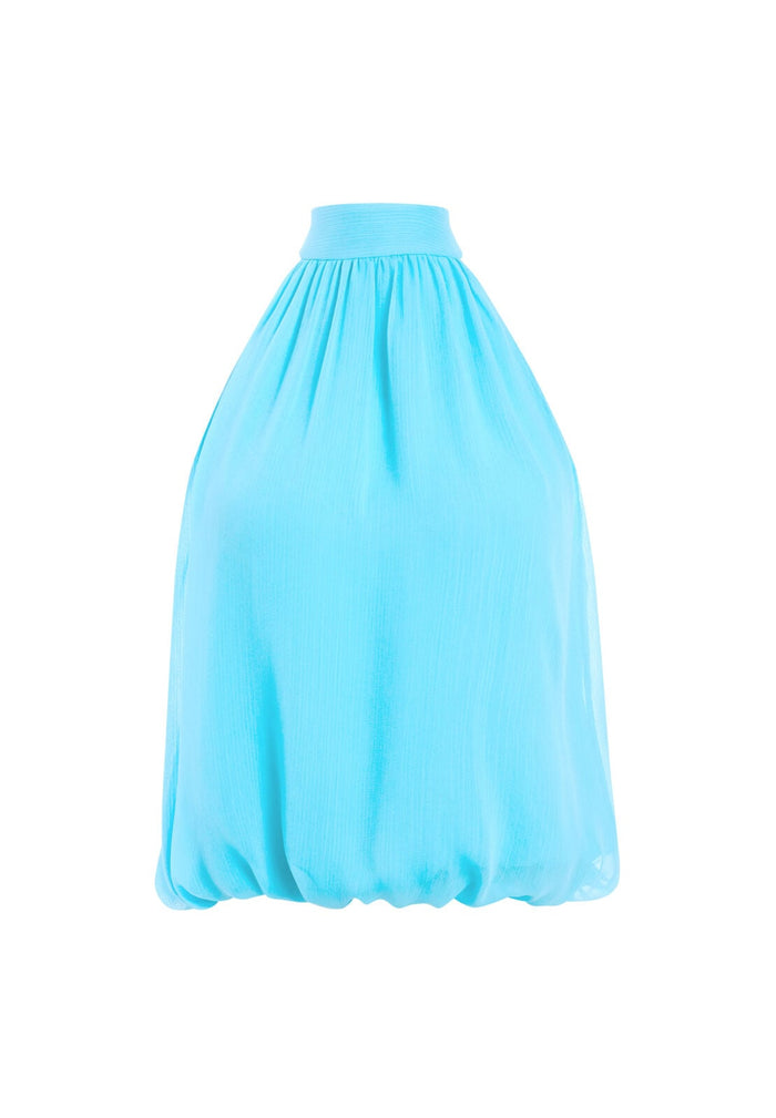 MARIS HALTER TOP - BLUEBIRD
