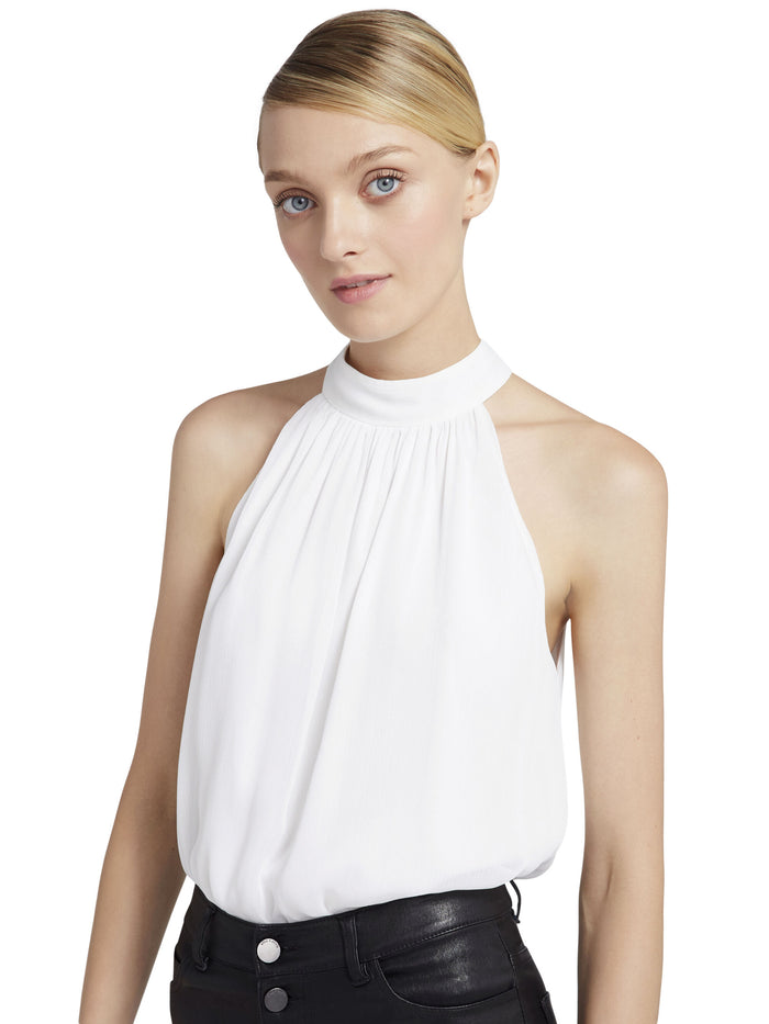 MARIS HALTER TOP - WHITE