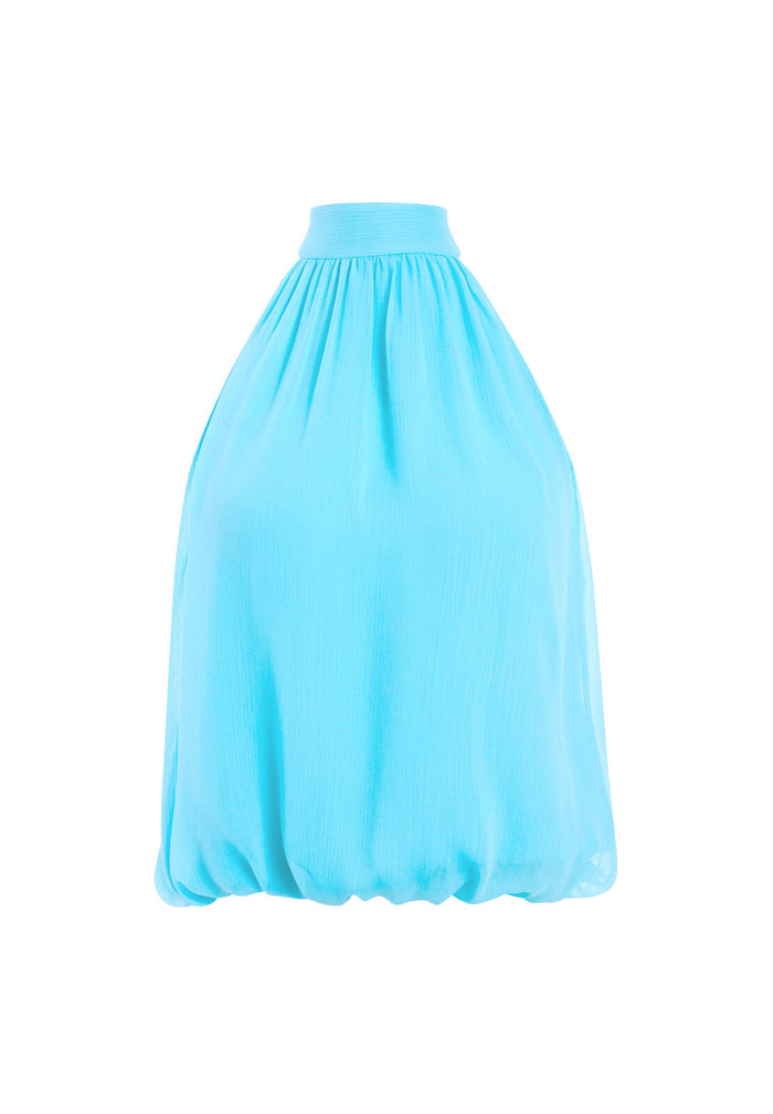 MARIS HALTER TOP - BLUEBIRD