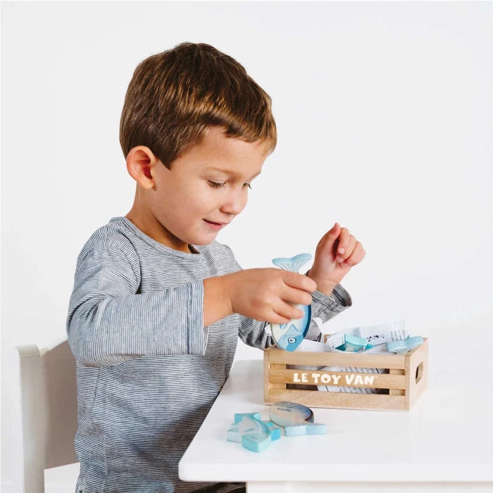 Market Fish Wooden Play Market Crate