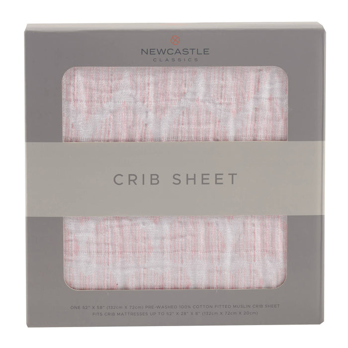 Matchstick Hearts Crib Sheet
