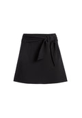 MAYSON TIE BELT MINI SKIRT - BLACK
