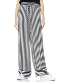 MEERA PIPED DRWSTRNG PJAMA PAN - STRIPE BLACK/SOFT WHITE