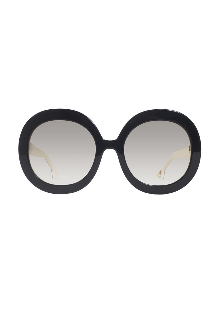 MELROSE SUNGLASSES - BLACK/WHITE