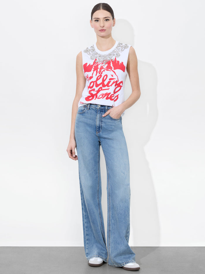 MICAH MUSCLE TANK - OFF WHITE/MULTI