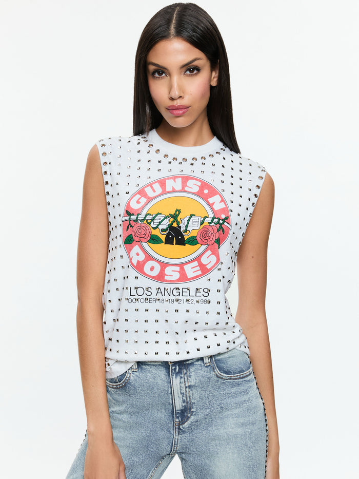 MICAH MUSCLE TANK - OFF WHITE MULTI