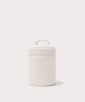 Dagne Dover large Mila Toiletry Pouch in white.