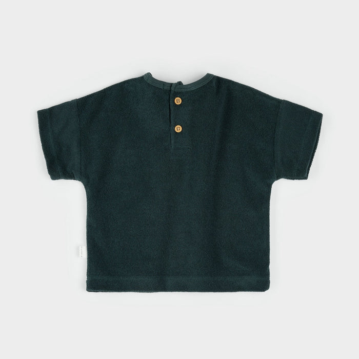 Military Green Terry Shorts Set