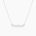 Mimi Silver Script Necklace