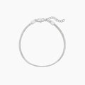 Mini Dani Silver Herringbone Anklet