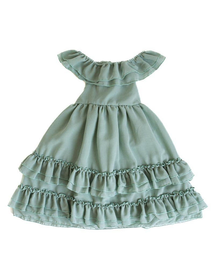 Mommy and Me Nellie Ruffle Maxi Dress - Sage
