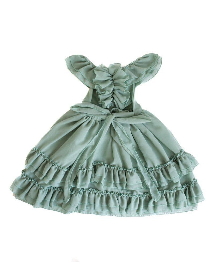 Mommy and Me Nellie Ruffle Maxi Dress - Sage