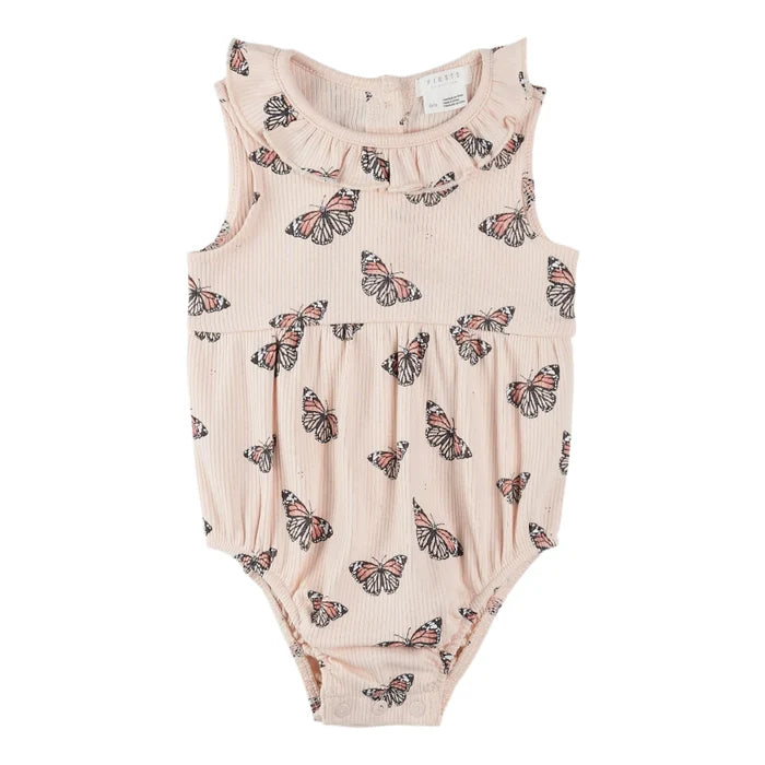 Monarch Ribbed Bubble Romper