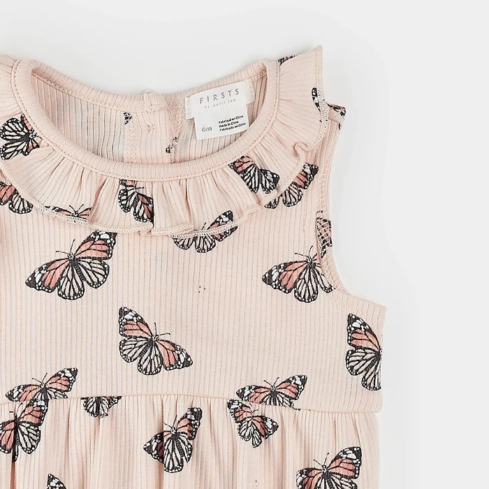 Monarch Ribbed Bubble Romper