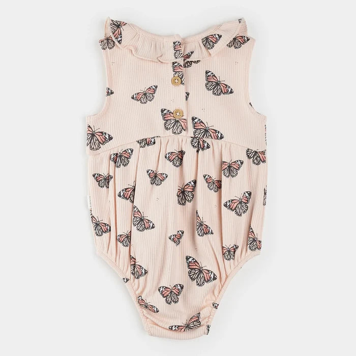 Monarch Ribbed Bubble Romper