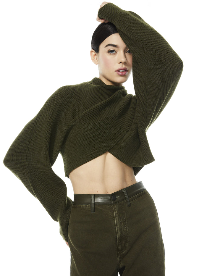 MORA REVERSIBLE PULLOVER - OLIVE