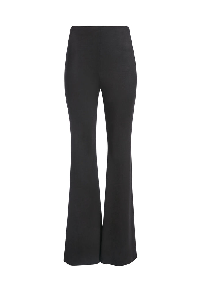 MOXIE HIGH WAISTED SIDE ZIP PANT - BLACK