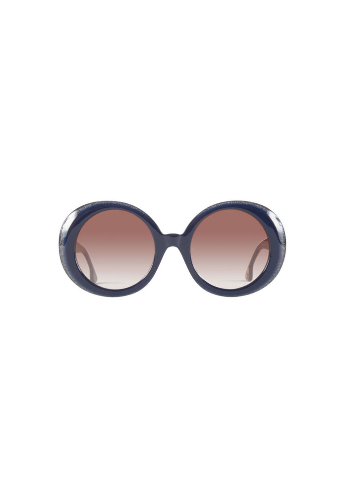MULHOLLAND SUNGLASSES - NAVY GLITTER