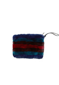 MULTISTRIPE FUR AGNES CLUTCH - MULTI STRIPE