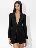 MYA FITTED BLAZER - BLACK