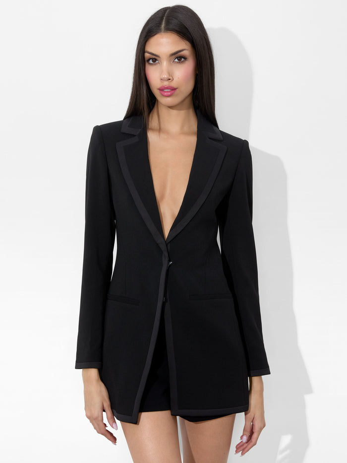 MYA FITTED BLAZER - BLACK