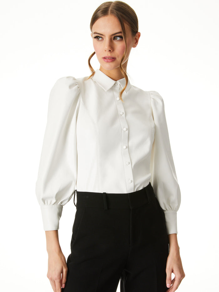 NADINE VEGAN TOP - OFF WHITE