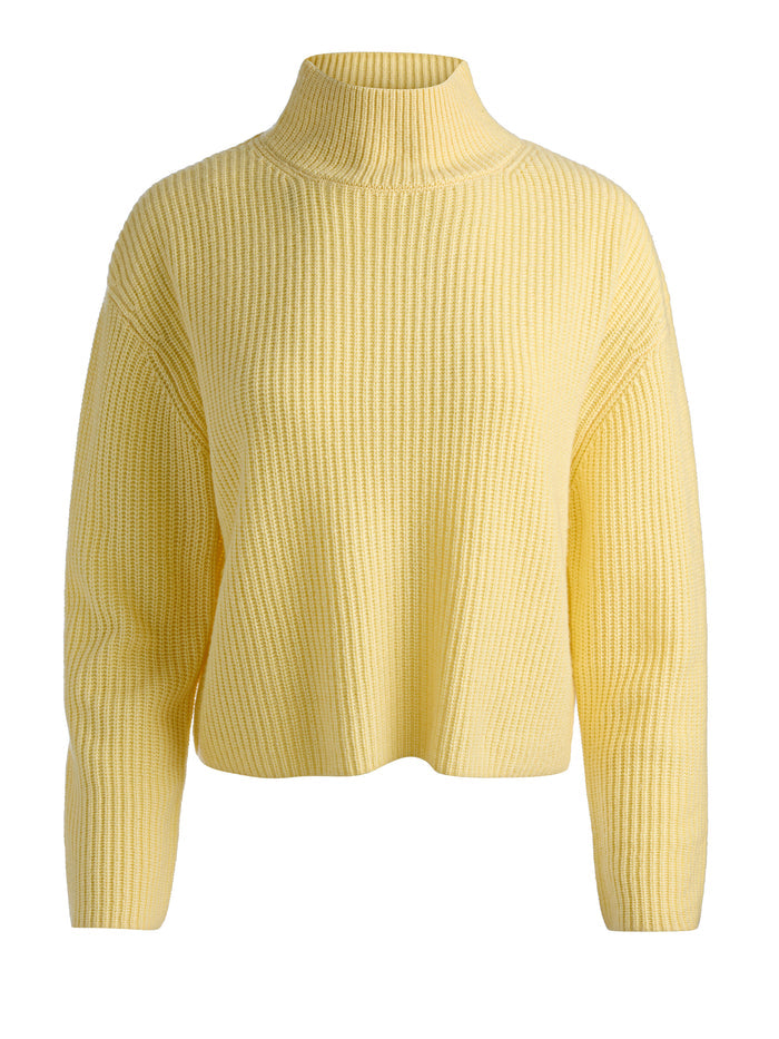 NANCE CASHMERE TURTLENECK - BUTTER