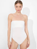 NAOMI STRAPLESS BODYSUIT - OFF WHITE