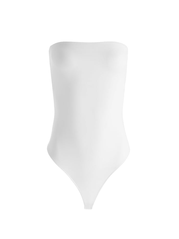 NAOMI STRAPLESS BODYSUIT - OFF WHITE
