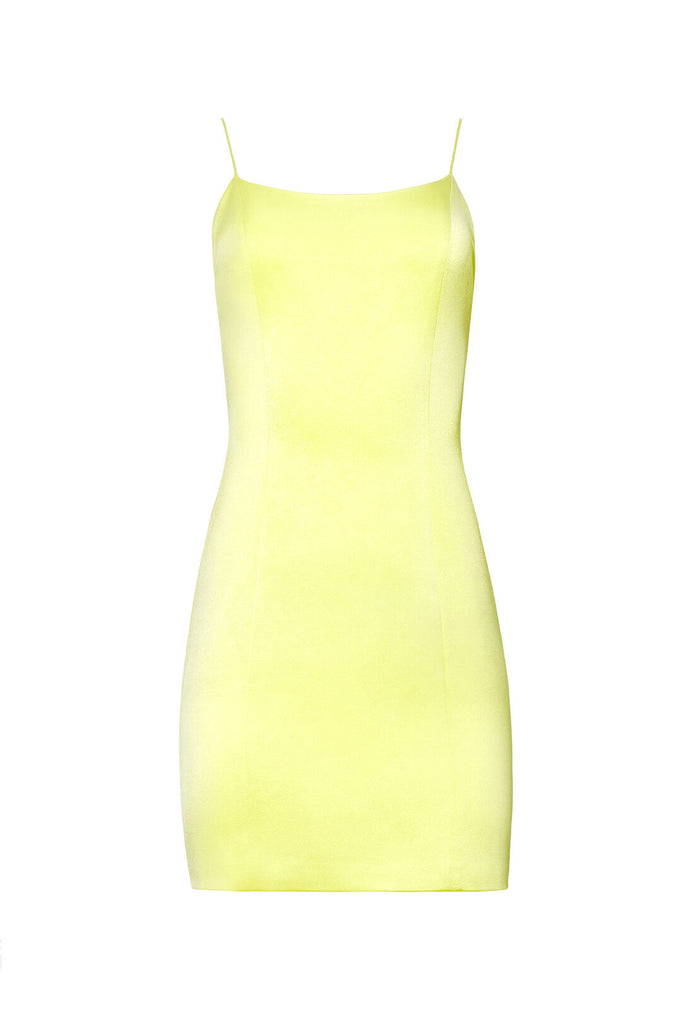 NELLE FITTED MINI DRESS - DAFFODIL
