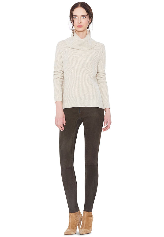 NETTIE RGLN TRNSFR RB TRTLNCK - OATMEAL HEATHER