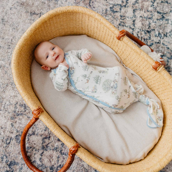 Newborn Knotted Gown- Hundred Acre Wood