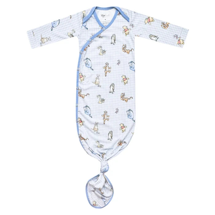 Newborn Knotted Gown- Winnie The Pooh & Friends