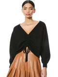 NORA REVERSIBLE DRAWCORD PULLOVER - BLACK